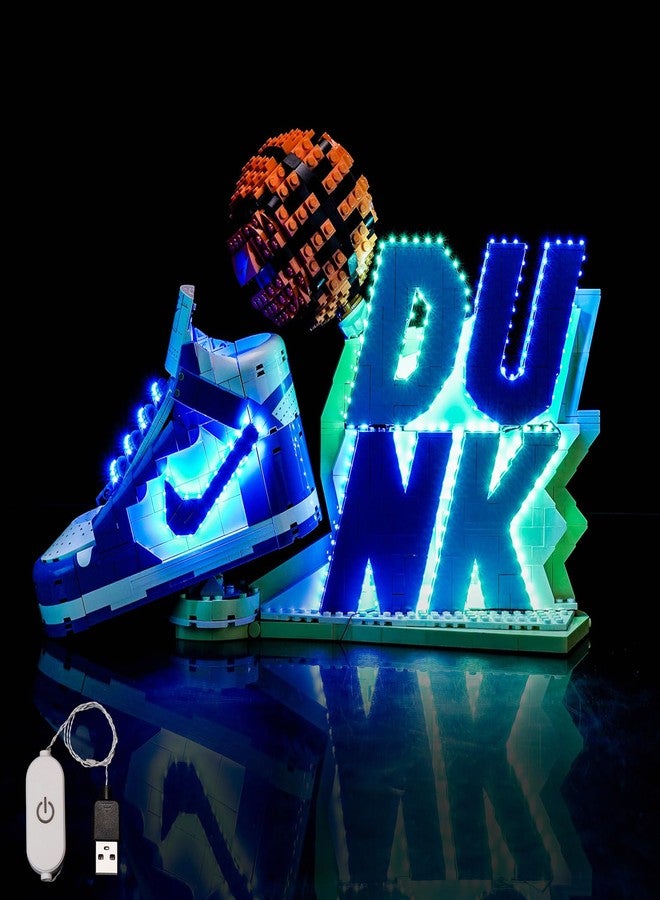 BrickBling LED Light Compatible with Lego Nike Dunk, Creative Lighting Compatible with Lego 43008 - Excluding Bricks (Touch-Sensitive Switch with dimming Function) - Image 1
